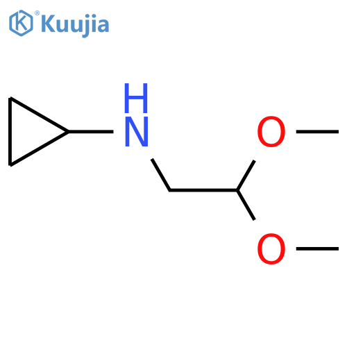 N-(2,2-dimethoxyethyl)cyclopropanamine structure