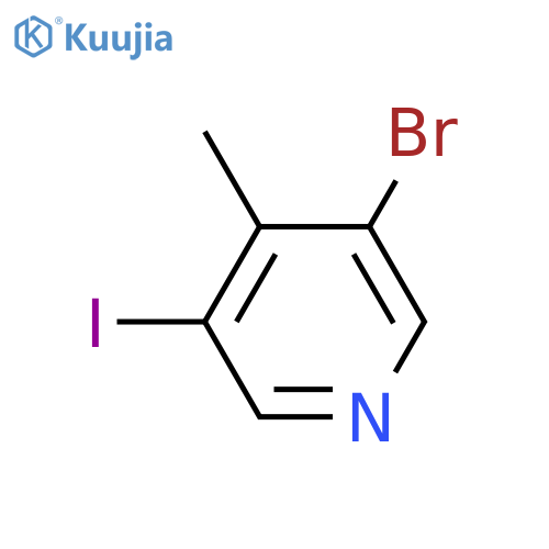 3-Bromo-5-iodo-4-methylpyridine structure