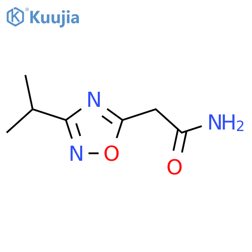 2-(3-Isopropyl-1,2,4-oxadiazol-5-yl)acetamide structure
