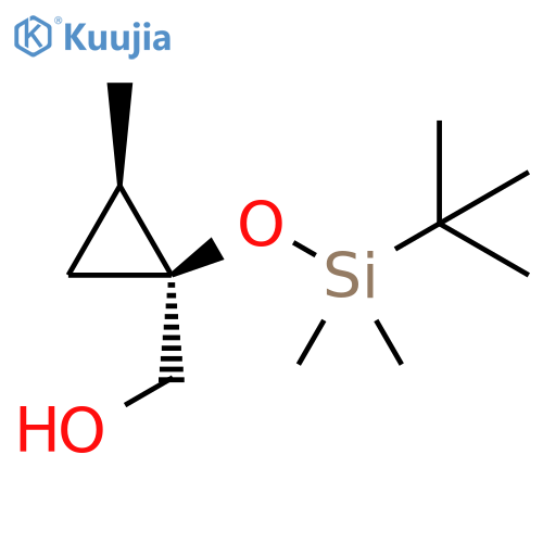 Cyclopropanemethanol, 1-[[(1,1-dimethylethyl)dimethylsilyl]oxy]-2-methyl-, (1S,2R)- structure