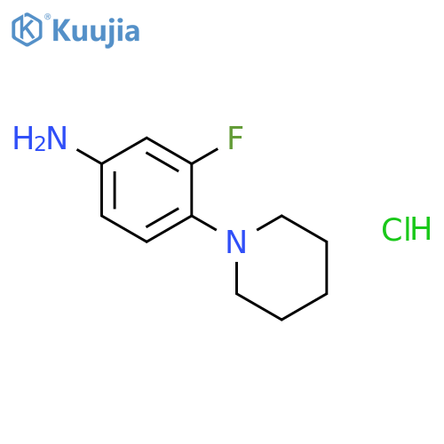 3-Fluoro-4-piperidinoaniline hydrochloride structure