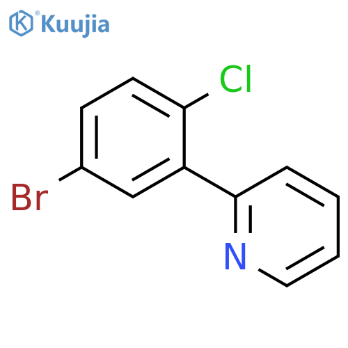 Pyridine, 2-(5-bromo-2-chlorophenyl)- structure