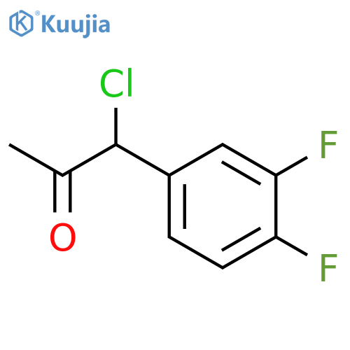 3-chloro-4',5'-difluorophenylpropanone structure