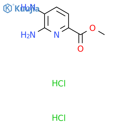 methyl 5,6-diaminopyridine-2-carboxylate dihydrochloride structure