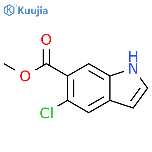 Methyl 5-chloro-1H-indole-6-carboxylate structure