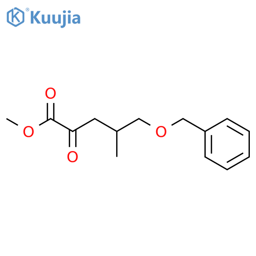 Methyl (4r)-5-(benzyloxy)-4-methyl-2-oxopentanoate structure