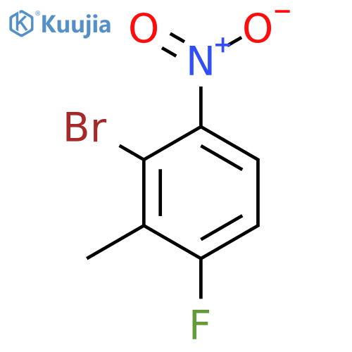 2-Bromo-4-fluoro-3-methyl-1-nitrobenzene structure