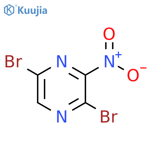 2,5-Dibromo-3-nitropyrazine structure