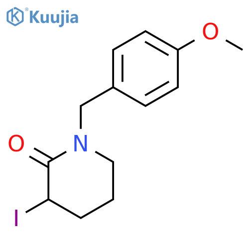 3-Iodo-1-(4-methoxybenzyl)piperidin-2-one structure