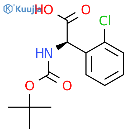 (R)-N-Boc-(2'-chlorophenyl)glycine structure