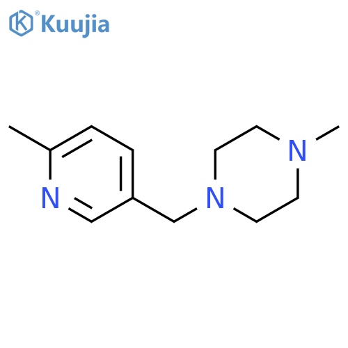 1-Methyl-4-((6-methylpyridin-3-yl)methyl)piperazine structure