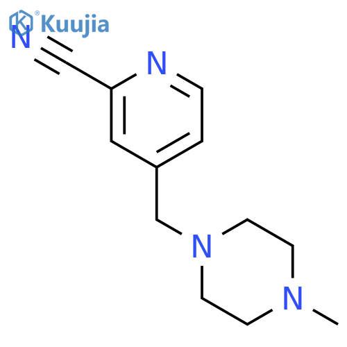 4-((4-Methylpiperazin-1-yl)methyl)picolinonitrile structure