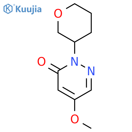 5-Methoxy-2-(tetrahydro-2H-pyran-3-yl)pyridazin-3(2H)-one structure
