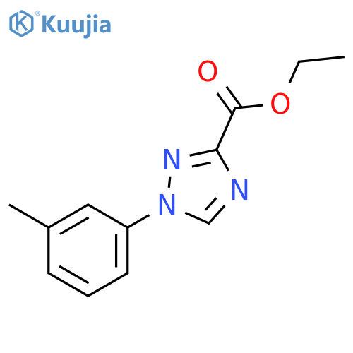Ethyl 1-(m-tolyl)-1H-1,2,4-triazole-3-carboxylate structure