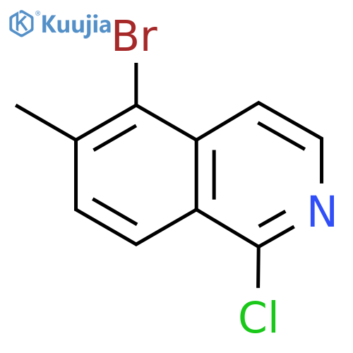 5-Bromo-1-chloro-6-methyl-isoquinoline structure
