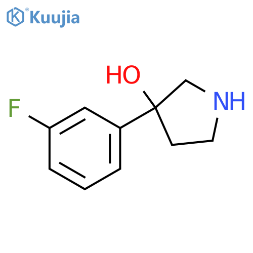 3-(3-Fluorophenyl)pyrrolidin-3-ol structure