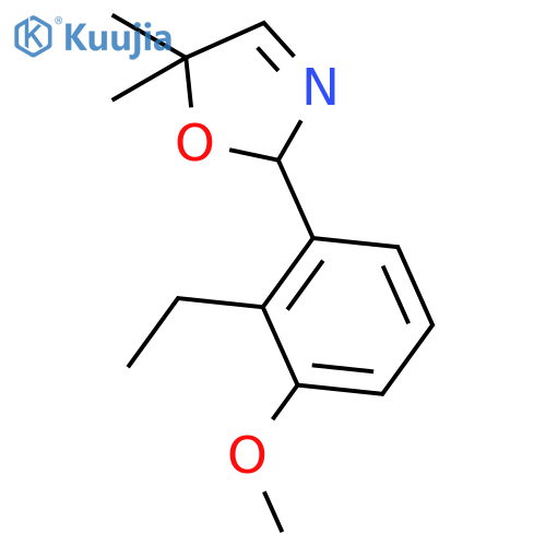 2-(2-Ethyl-3-methoxyphenyl)-5,5-dimethyl-2,5-dihydrooxazole structure