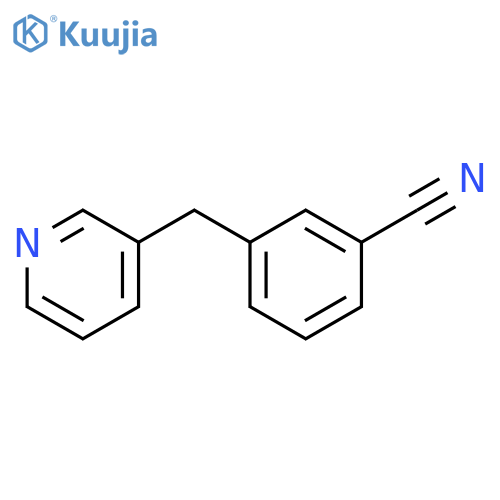 3-(Pyridin-3-ylmethyl)benzonitrile structure