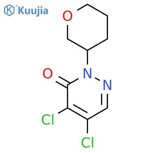 4,5-Dichloro-2-(tetrahydro-2H-pyran-3-yl)pyridazin-3(2H)-one structure