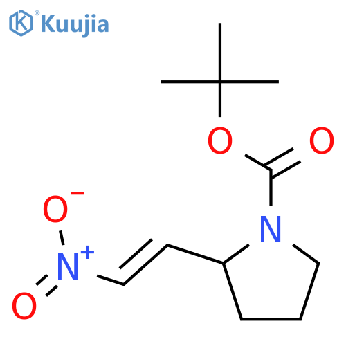 tert-butyl 2-(2-nitroethenyl)pyrrolidine-1-carboxylate structure