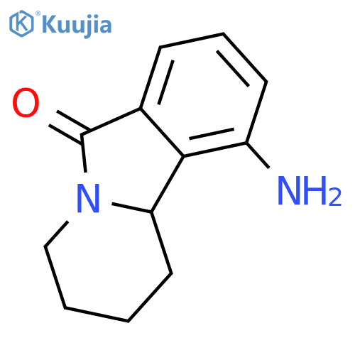 10-amino-1,3,4,10b-tetrahydro-Pyrido[2,1-a]isoindol-6(2H)-one structure