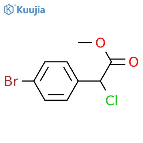 methyl 2-(4-bromophenyl)-2-chloroacetate structure