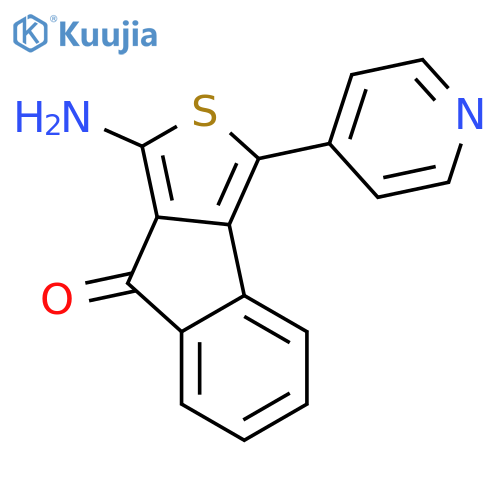 1-Amino-3-(pyridin-4-yl)-8H-indeno[1,2-c]thiophen-8-one structure