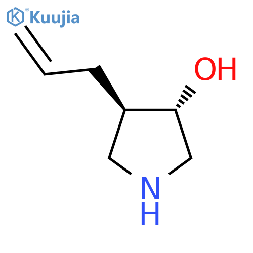 trans-4-(prop-2-en-1-yl)pyrrolidin-3-ol structure