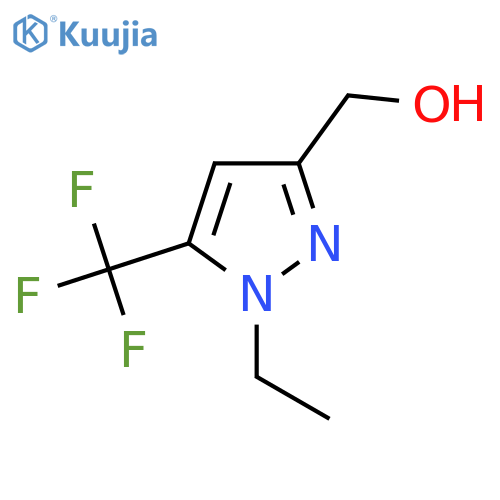 1-ethyl-5-(trifluoromethyl)-1H-pyrazol-3-ylmethanol structure