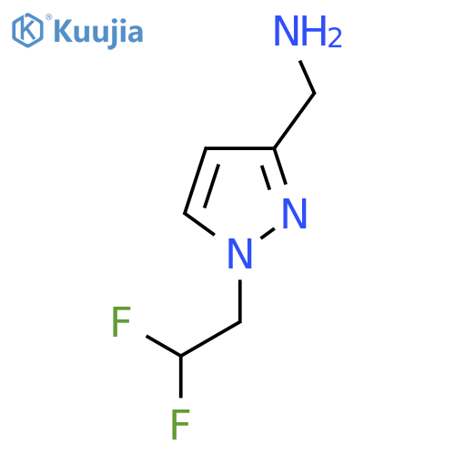 1-(2,2-difluoroethyl)-1H-pyrazol-3-ylmethanamine structure