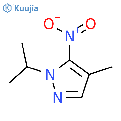 1-isopropyl-4-methyl-5-nitro-1H-pyrazole structure