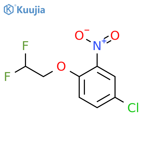 4-chloro-1-(2,2-difluoroethoxy)-2-nitrobenzene structure