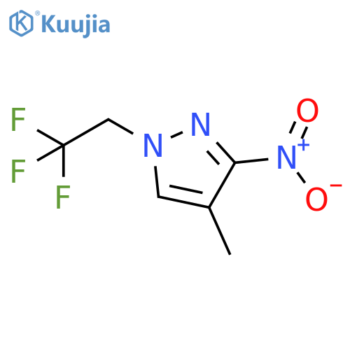 4-methyl-3-nitro-1-(2,2,2-trifluoroethyl)-1H-pyrazole structure
