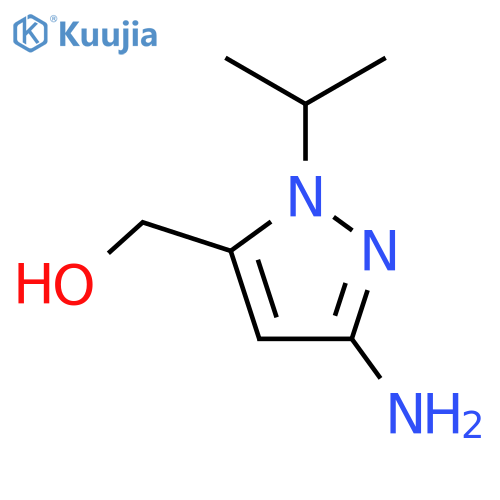 (3-amino-1-isopropyl-1H-pyrazol-5-yl)methanol structure