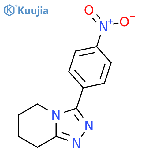 3-(4-nitrophenyl)-5H,6H,7H,8H-1,2,4triazolo4,3-apyridine structure