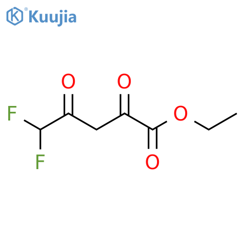 ethyl 5,5-difluoro-2,4-dioxopentanoate structure
