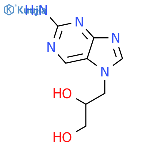 (S)-3-(2-amino-7H-purin-7-yl)-1,2-Propanediol structure
