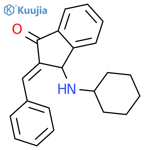 (2E)-2-Benzylidene-3-(cyclohexylamino)-1-indanone structure