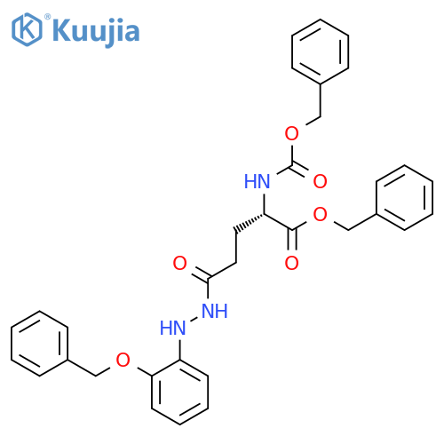 L-Glutamic acid, N-[(phenylmethoxy)carbonyl]-, 1-(phenylmethyl) ester, 5-[2-[2-(phenylmethoxy)phenyl]hydrazide] structure