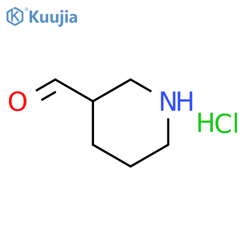 Piperidine-3-carbaldehyde hydrochloride structure