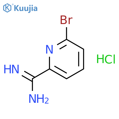 6-Bromo-2-pyridinecarboximidamide Hydrochloride structure
