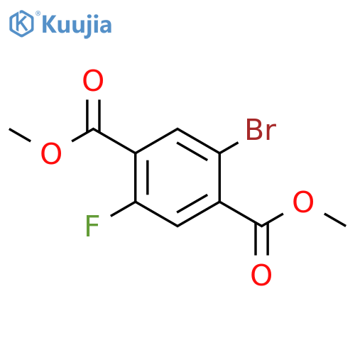 2-bromo-5-fluoro-3,6-dimethylterephthalic acid structure