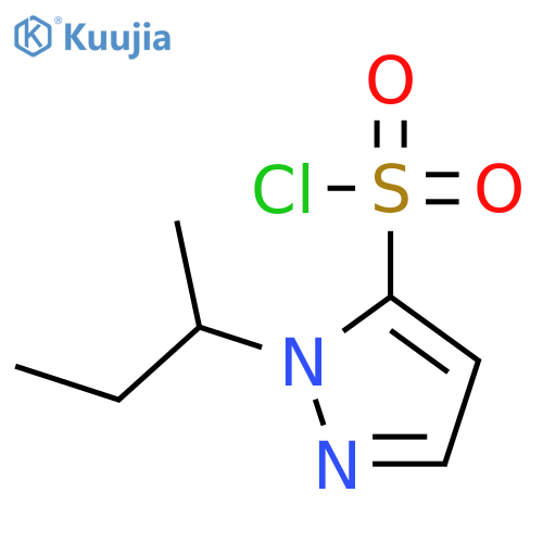 1-(butan-2-yl)-1H-pyrazole-5-sulfonyl chloride structure