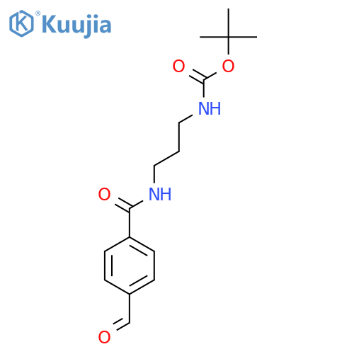 Tert-butyl (3-(4-formylbenzamido)propyl)carbamate structure