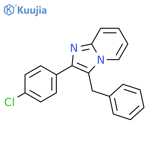 Imidazo[1,2-a]pyridine, 2-(4-chlorophenyl)-3-(phenylmethyl)- structure