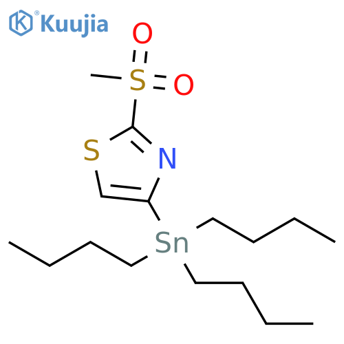 2-(Methylsulfonyl)-4-(tributylstannyl)thiazole structure