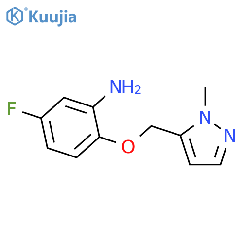 5-fluoro-2-(1-methyl-1H-pyrazol-5-yl)methoxyaniline structure