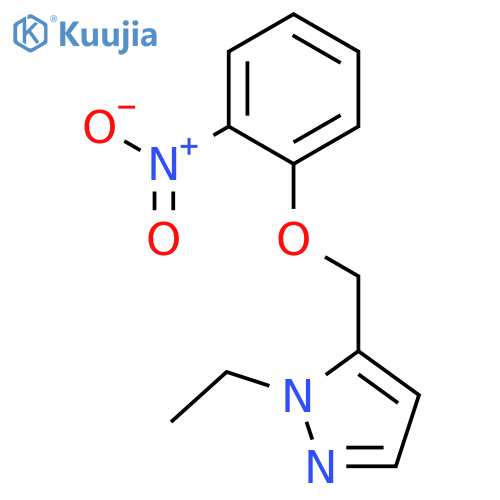 1-ethyl-5-[(2-nitrophenoxy)methyl]-1H-pyrazole structure