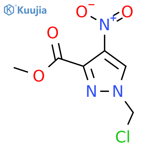 methyl 1-(chloromethyl)-4-nitro-1H-pyrazole-3-carboxylate structure