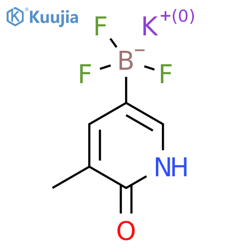 Potassium trifluoro(6-hydroxy-5-methylpyridin-3-yl)boranuide structure